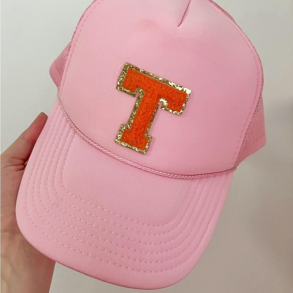 Pink and Orange Trucker Cap